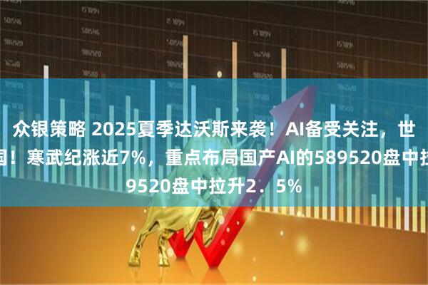 众银策略 2025夏季达沃斯来袭！AI备受关注，世界望向中国！寒武纪涨近7%，重点布局国产AI的589520盘中拉升2．5%
