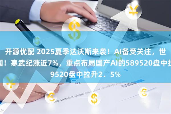 开源优配 2025夏季达沃斯来袭！AI备受关注，世界望向中国！寒武纪涨近7%，重点布局国产AI的589520盘中拉升2．5%