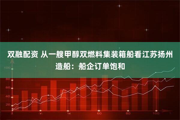 双融配资 从一艘甲醇双燃料集装箱船看江苏扬州造船：船企订单饱和